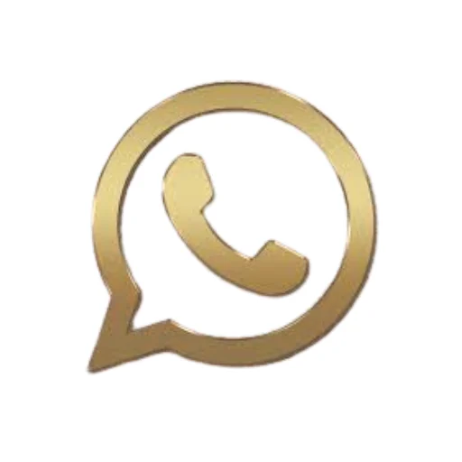 Gold WhatsApp Logo