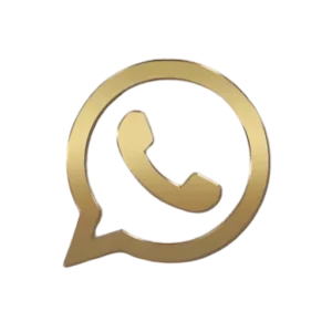 Gold WhatsApp Logo